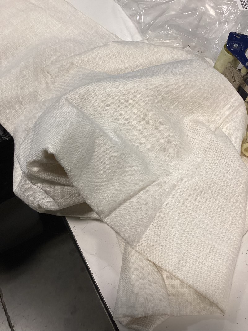 Condition photo showing Good Condition for textured cotton curtain ivory 48x96