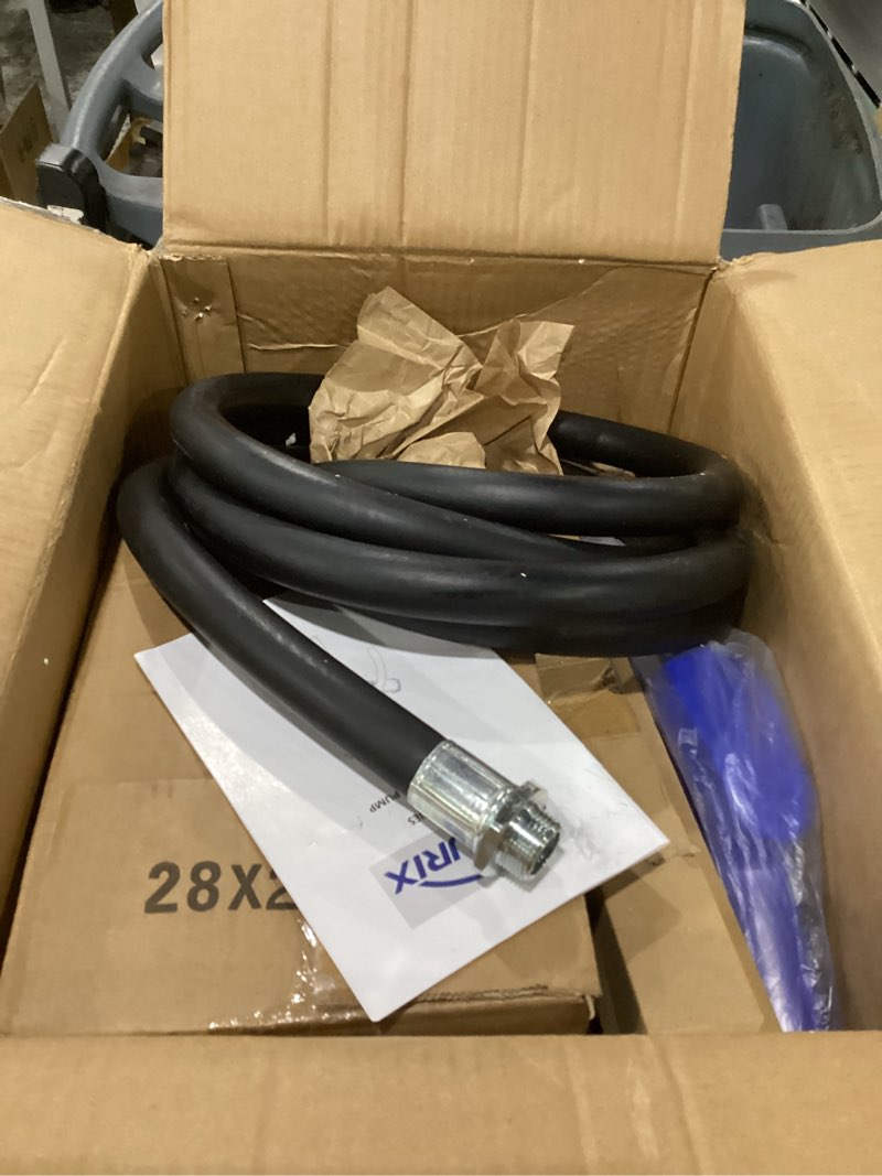 Ensurix 12V Fuel Transfer Pump 15 GPM, Diesel Transfer Pump 12 Volt with Auto Shut Off Nozzle, Hose 