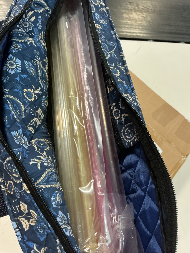 Condition photo showing New/Like New for jongyance american mahjong set with blue carrying bag, 166 white tiles, 4 all-in-one rack/pushers, mahjong tiles set (ma jong, mah-jongg, majiang)
