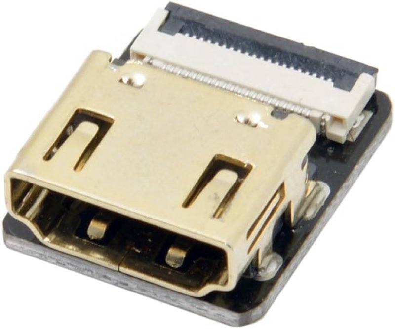 chenyang FPC 20Pin HDMI Flat Female Connector for Ribbon Cable,Raspberry Pi, GoPro,Mini Display, Drone, Camera, Gimbal