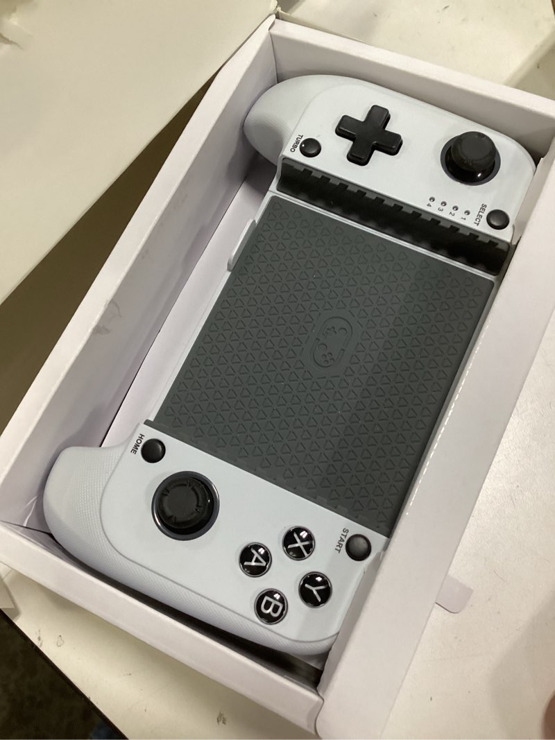 Condition photo showing Good Condition for Mocagen MC1 Phone Controller for iPhone/Android Support Phone Case, Mobile Game Controller with Led Light, Upgraded Joysticks, Turbo, Handheld Gaming Gamepad Pure White