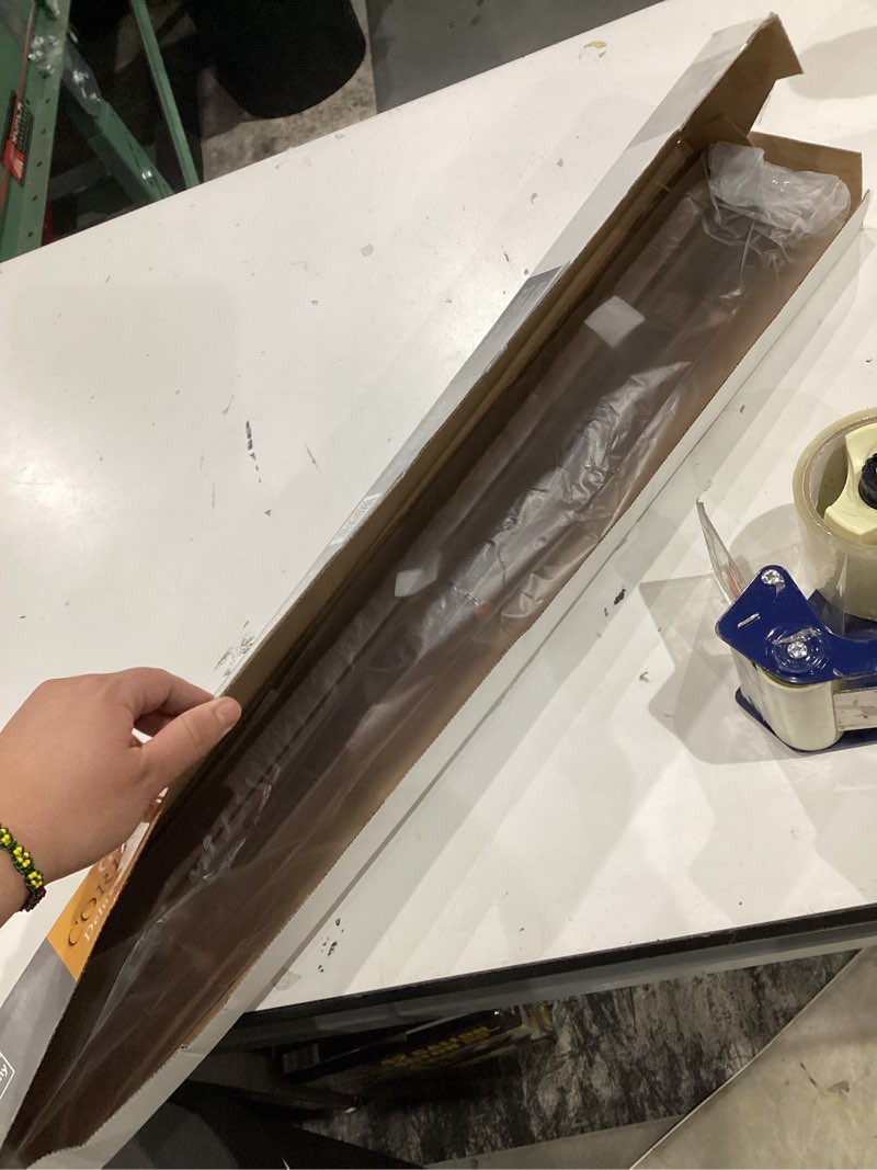 Condition photo showing Good Condition for cordless room darkening mini blind - 30 inch width, 64 inch length, 1" slat size - mahogany - cordless gii deluxe sundown horizontal windows blinds for interior by achim home decor mahogany 30"w x 64"h
