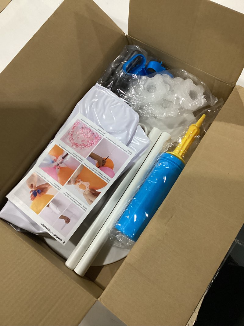 Condition photo showing New/Like New for chamvis balloon arch kit, 9ft height & 10ft width adjustable balloon arch stand frame garland stand: wedding baby shower birthday photo backdrop
