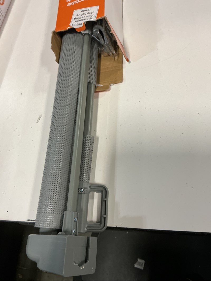 Condition photo showing Good Condition for Retractable Baby Gates, Mesh Dog Gate for Doorways, 33.6" Tall, Expands to 55" Wide,Pet Safety Essential Fit for Baseboards, Wide Toddlers Gates for Hallways, Indoor & Outdoor,Grey