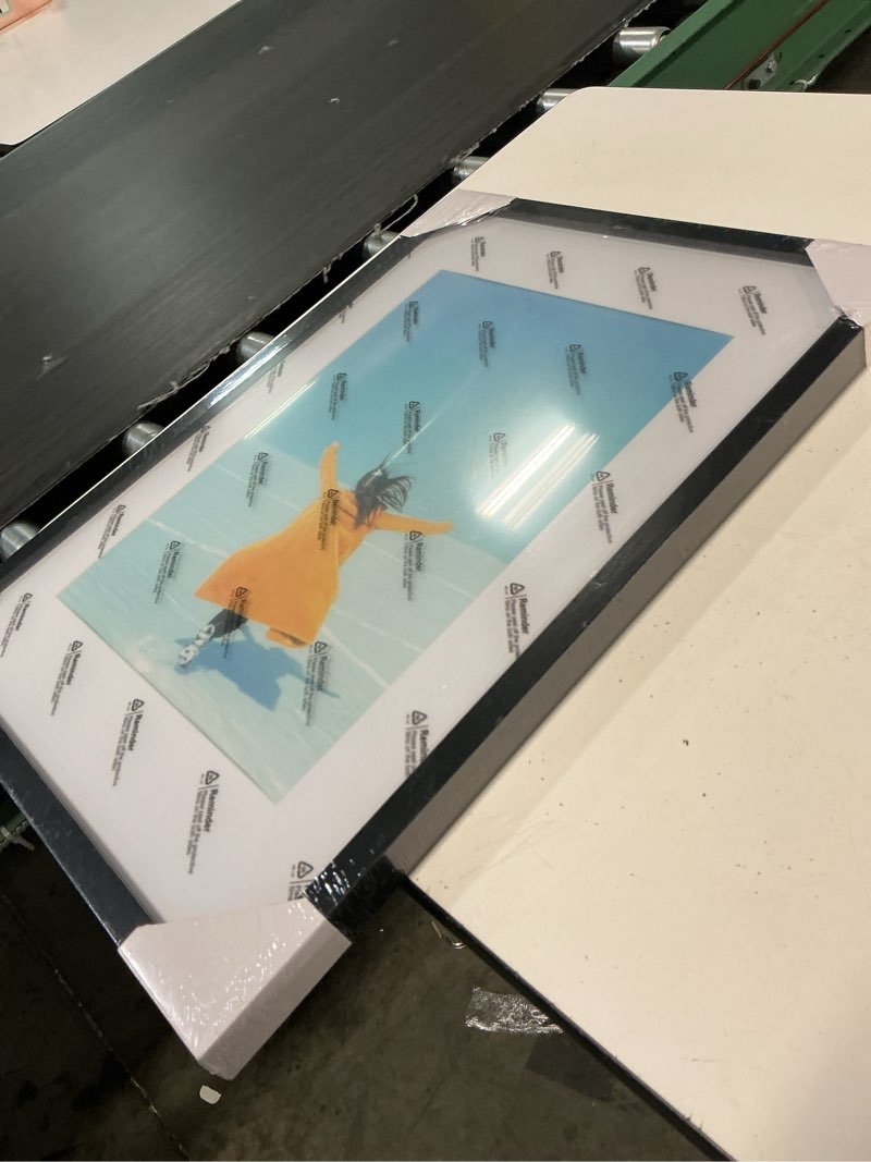 Condition photo showing Good Condition for upsimples 18x24 picture frame, wall decor poster frames, black 1 pack | 18 x 24 frame, 16x20 frame with mat for gallery wall, family, baby, dog, dorm, christmas black 18x24