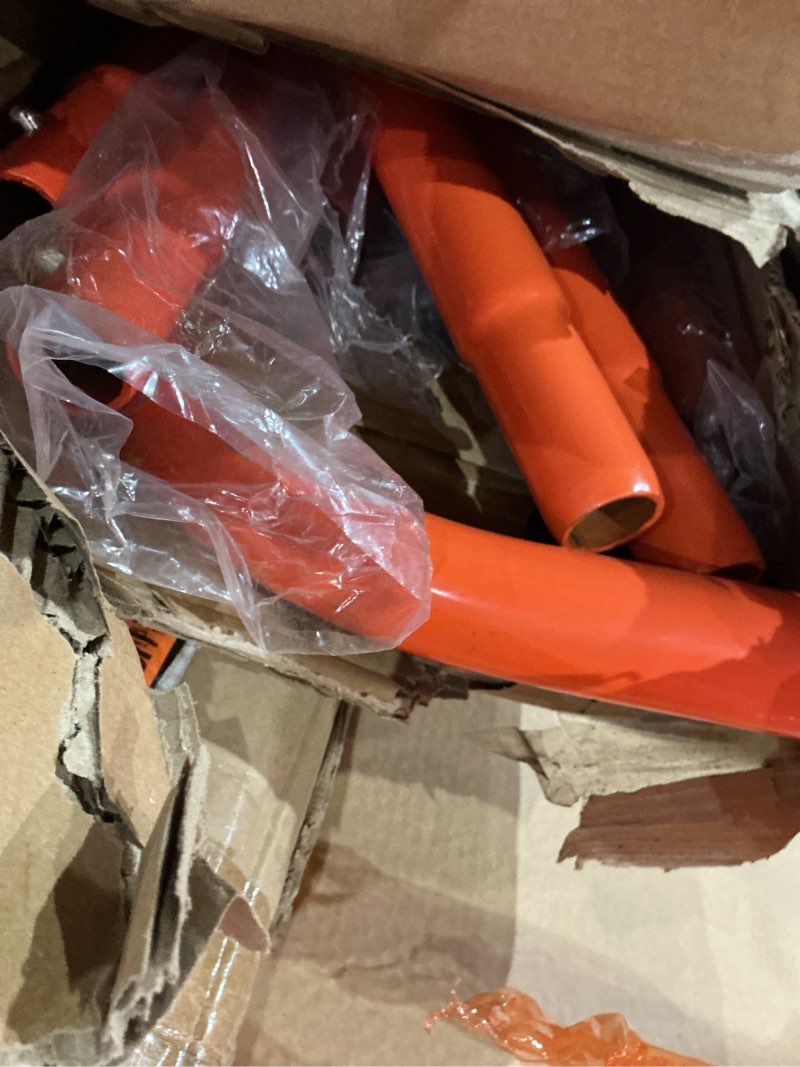 Condition photo showing Good Condition for champro brute heavy-duty steel frame baseball/softball pitcher's z screen batting cage practice net, 7'x 5’, orange