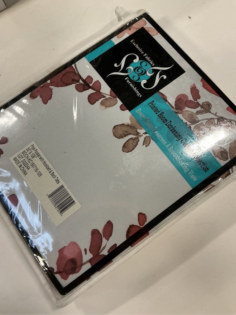 Condition photo showing New/Like New for HPD Half Price Drapes Room Darkening Curtains For Living Room (1 Panel) 50 X 108, BOCH-KC18071B-108, Rose Elm Rose Elm 50"W x 108"L (Pack of 1)