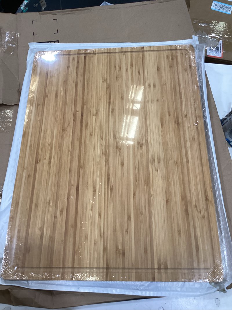 Condition photo showing Good Condition for john boos r-board series rectangular wooden maple cutting board 20”x15” – 1.5” thick, 12-lb reversible butcher block with edge-grain & finger grips – made in the usa maple 20"l x 15"w