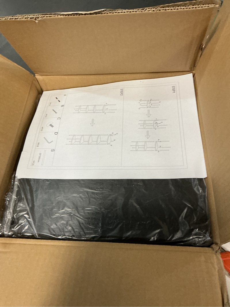 Condition photo showing New/Like New for Qupui 5 Tier Corner Shelf Stand, Tall Display Rack Multipurpose Shelving Unit, Storage Home Decor Organizer Shelves for Bedroom Living Room, Black 5-tier Black