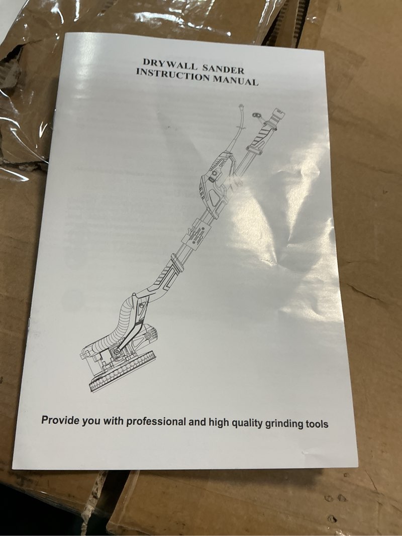 Condition photo showing Good Condition for GEVEELIFE Drywall Sander, 880W Popcorn Ceiling Removal Tool, Drywall Sander with Vacuum Dust Collector, 5 Variable Speed 1000-2100RPM, LED Light, Foldable & Extendable Handle, 12 Sanding Discs Orange