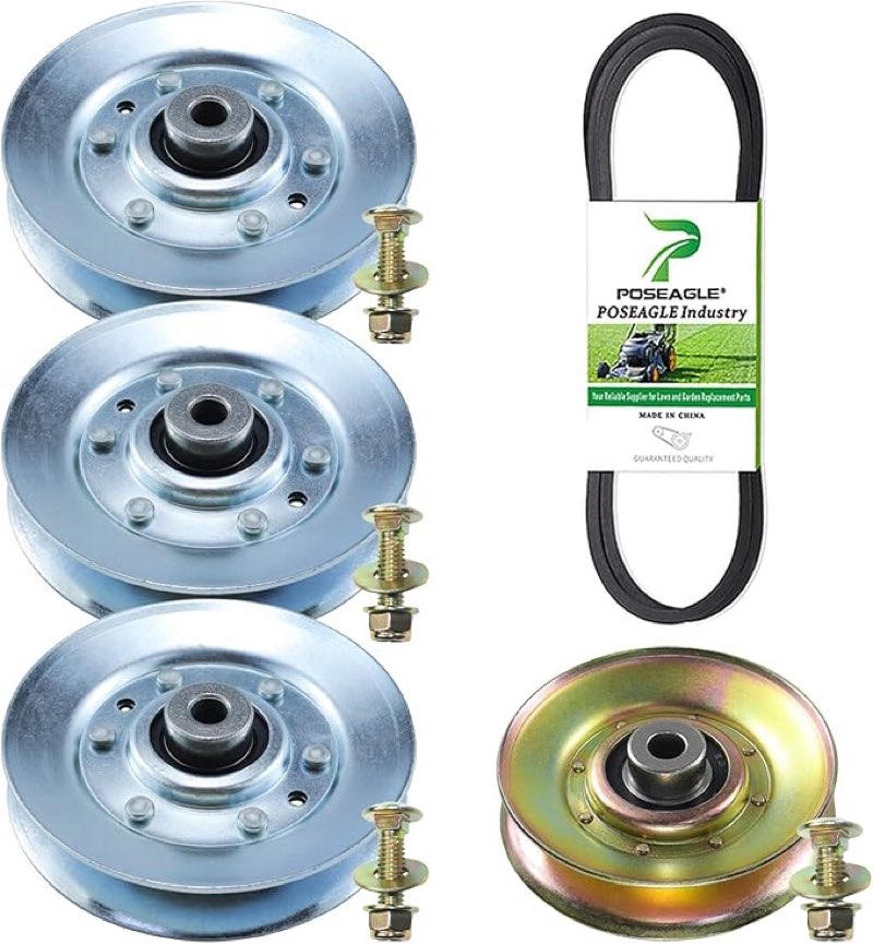 Lawneagle 3 Pack 146763 Idler Pulley with 532139245 Idler Pulley 589527301 532174873 Deck Wheels 532
