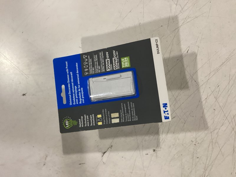 Condition photo showing Good Condition for eaton universal single-pole/3-way led decorator light dimmer, white/light almond/ivory