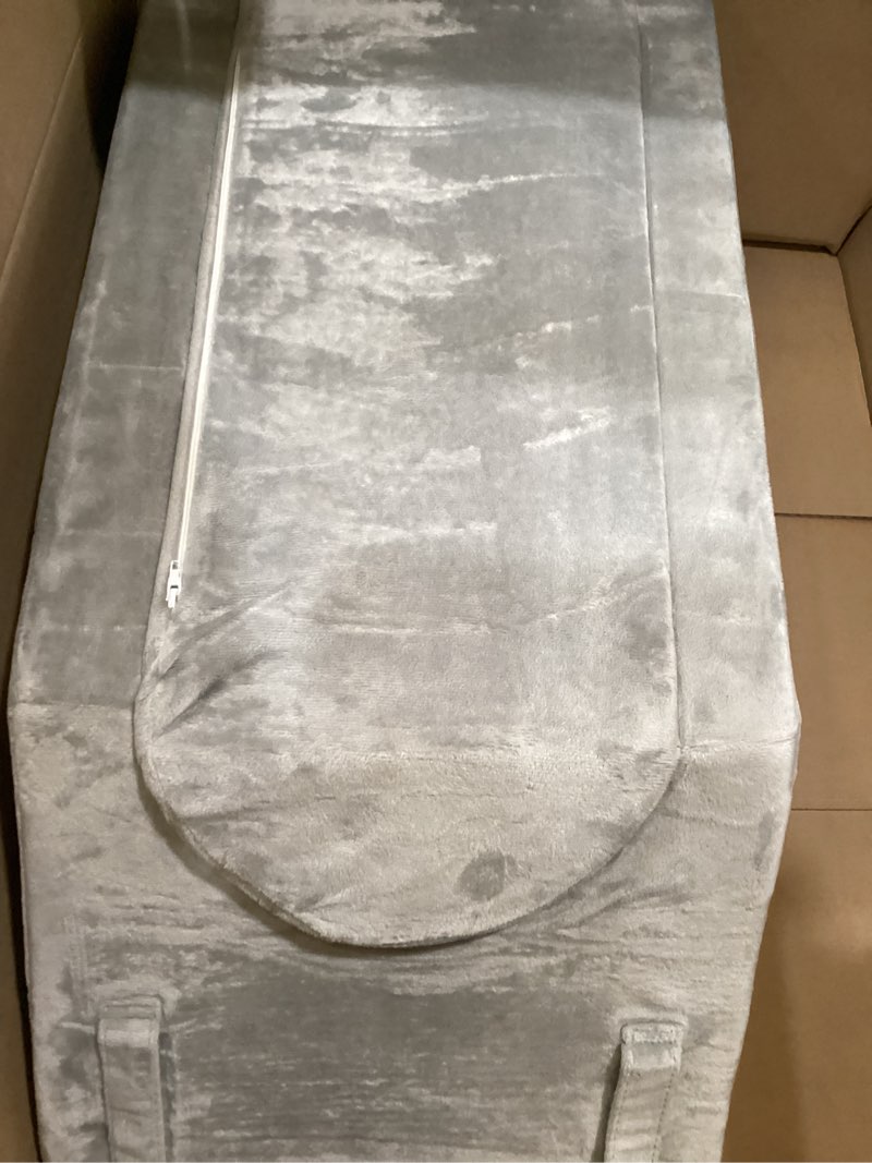 Condition photo showing Good Condition for ubbcare leg elevation pillow for leg/knee surgery recovery, memory foam double leg pillow with velvet washable cover, grey doublel grey(25.5"×16.5"×7.5")