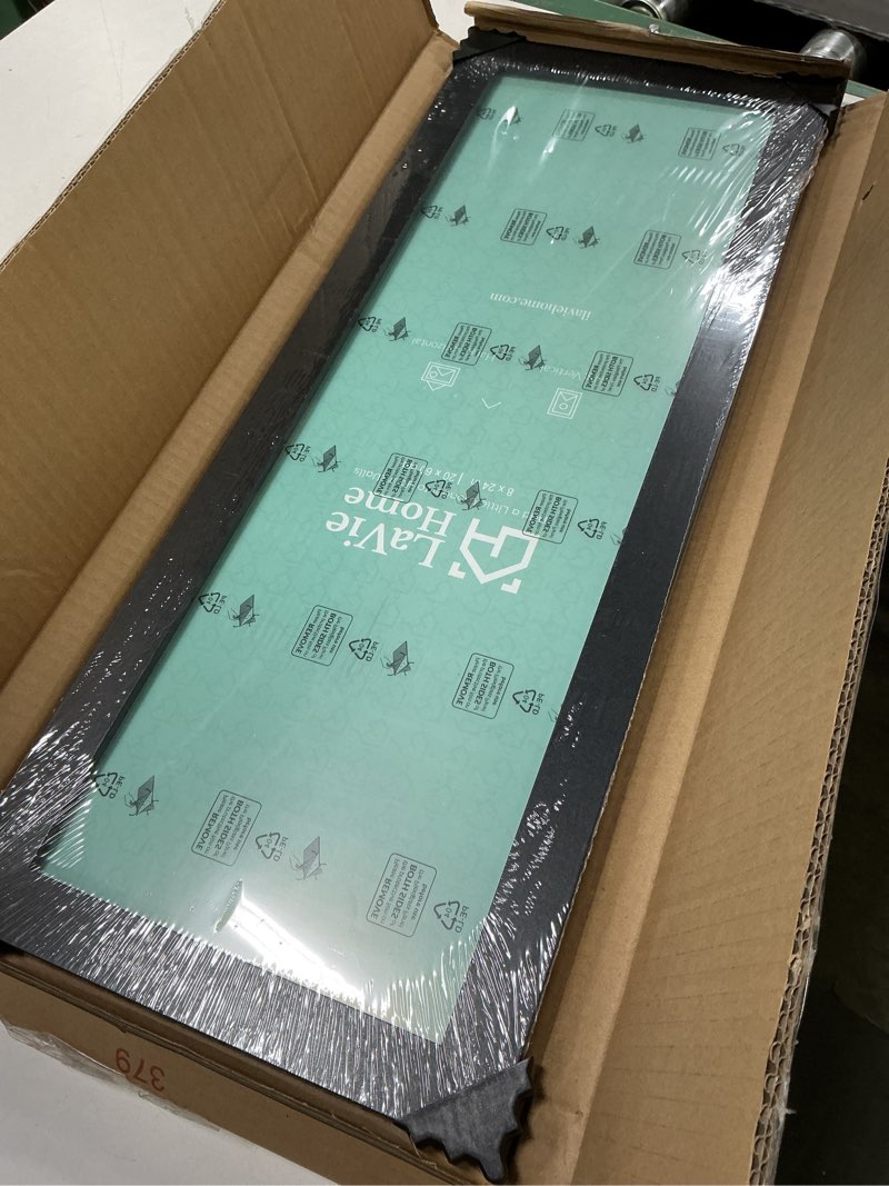 Condition photo showing Good Condition for LaVie Home 10x24 Picture Frame Black, Panoramic Picture Frame for Wall Decoration, Classic Black Minimalist Style Suitable for Decorating Houses, Offices, Hotels?1 Pack? 10x24 Black