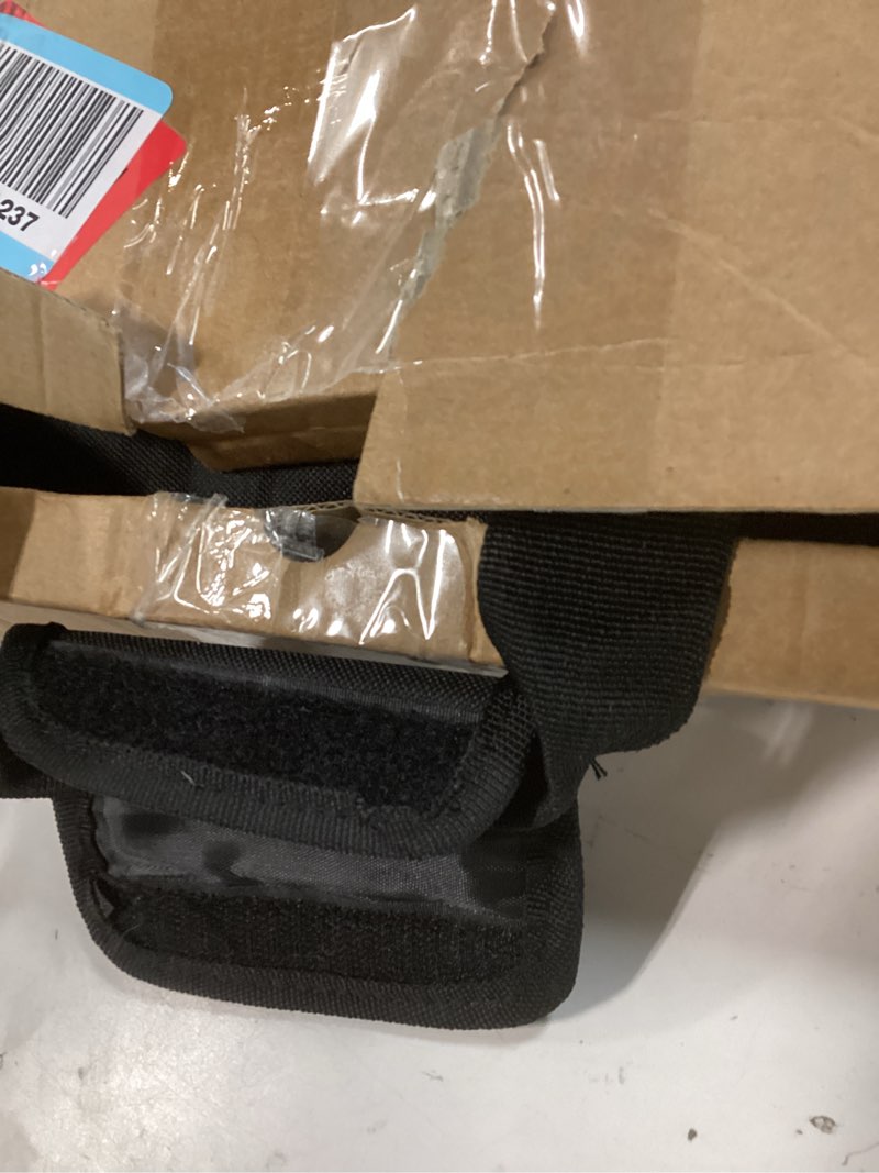 Condition photo showing As Is for midog 2 cat carrier with litter box, expandable dual compartment cat carrier for 2 cats, large soft sided double pet carrier for car travel, moving black