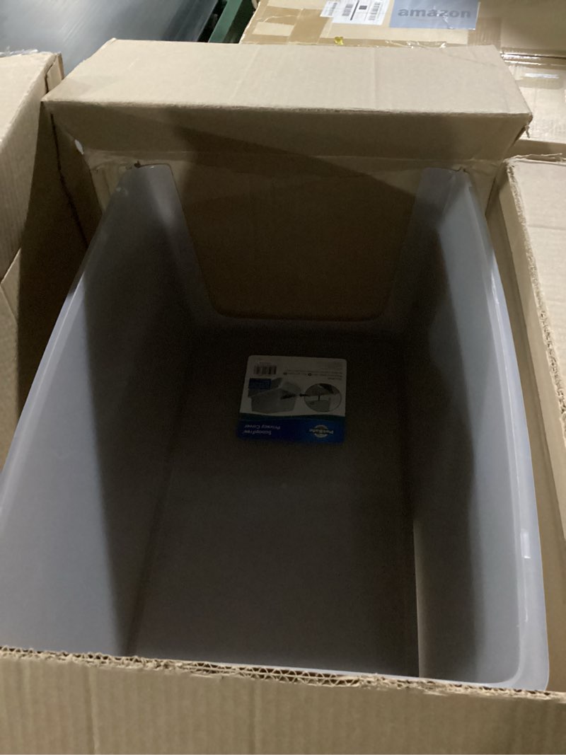 Condition photo showing As Is for petsafe scoopfree litter box privacy cover - convenient potty cover with minimalist cabin design & durable construction - removable hood for skittish cats - washable & travel friendly