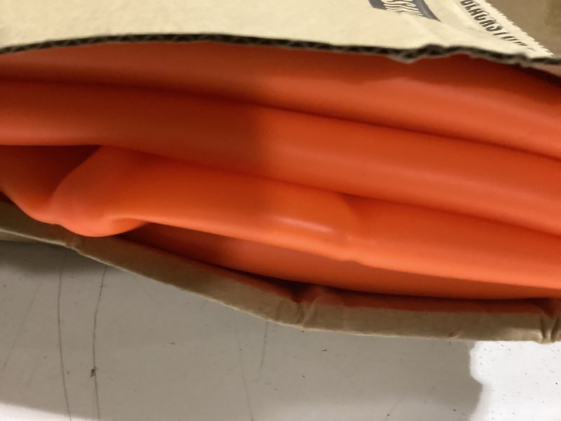 Condition photo showing Good Condition for silicone griddle mat cover for blackstone - 28xl inch true all-encompassing coverage heavy duty food grade grill buddy mat, all season cooking surface protective cover orange 28xl inch(suitable xl series)