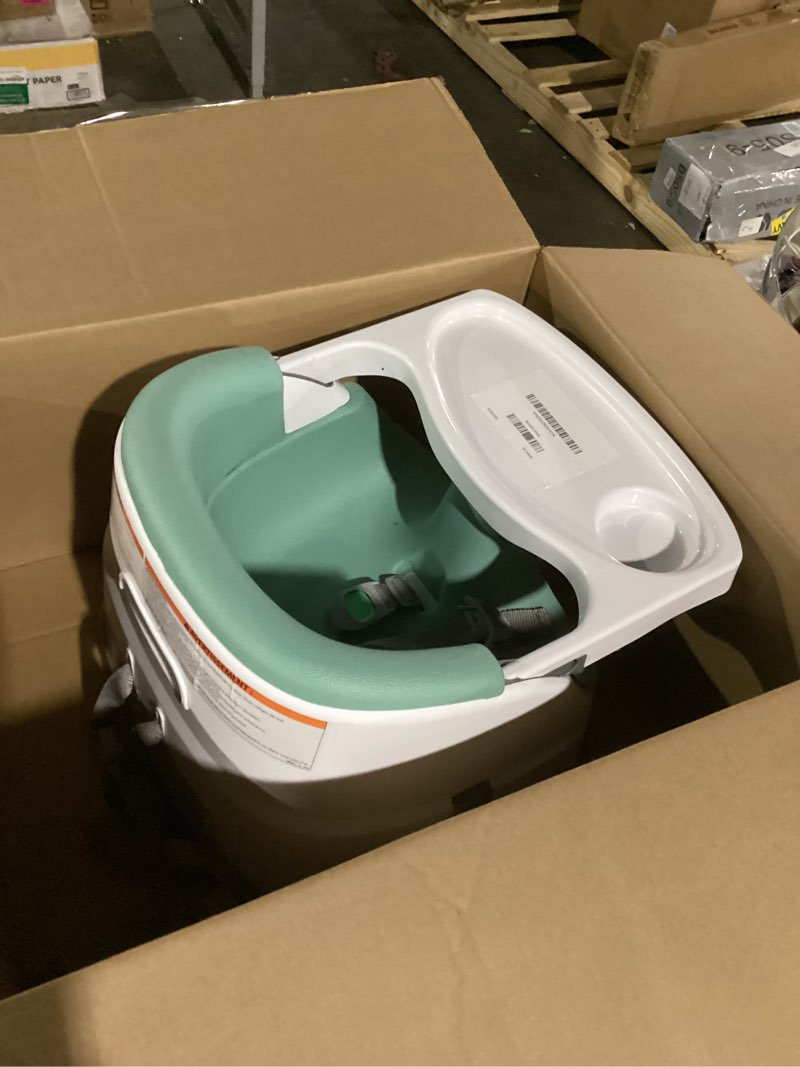 Condition photo showing Good Condition for ingenuity baby base 2-in-1 booster feeding and floor seat with self-storing tray - mist