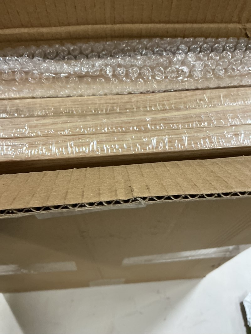 Condition photo showing New/Like New for upsimples 16x20 Picture Frame Set of 5, Display Pictures 11x14 with Mat or 16 x 20 Without, Wall Gallery Poster Frames, Natural Natural 16x20