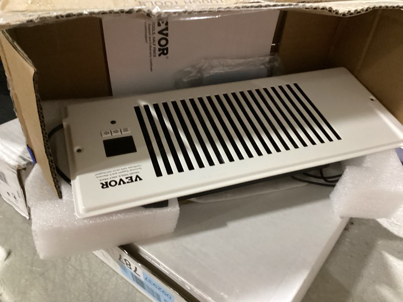 Condition photo showing Good Condition for possibly incomplete hardware .. register booster fan – quiet smart vent fan w/ remote & thermostat – 10-speed adjustable e