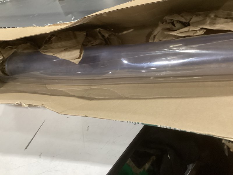 Condition photo showing Good Condition for Similar to RostiKong 38x60 Inch Clear Cover Protector - Waterproof PVC Liner Tablecloth - Plastic Desk Blotter Pad Mat - Easy Clean Vinyl Top Protector for Kitchen Dining Coffee Dressing Table 60\" x 38\" Upgraded Clear Rectangle Shape