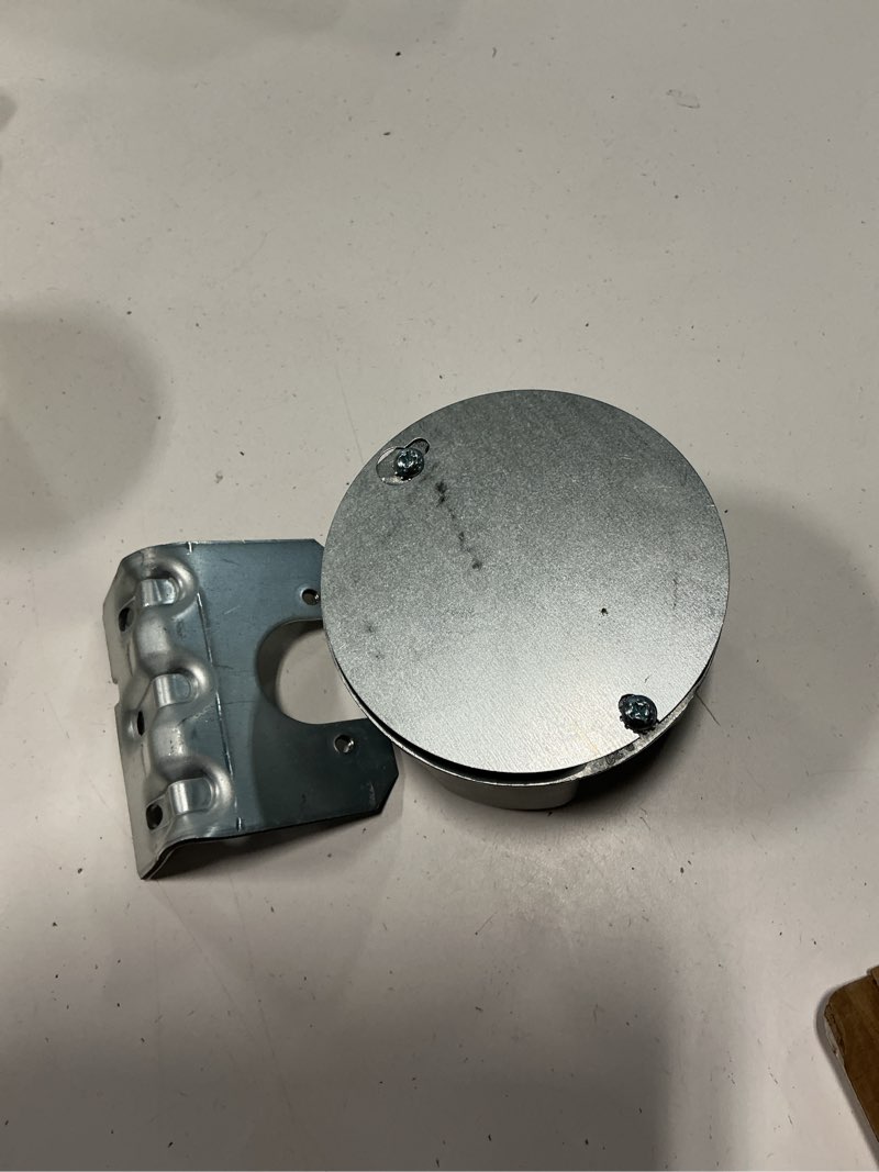 Condition photo showing Good Condition for raco 22.3 cu in round steel 2 gang fan box gray