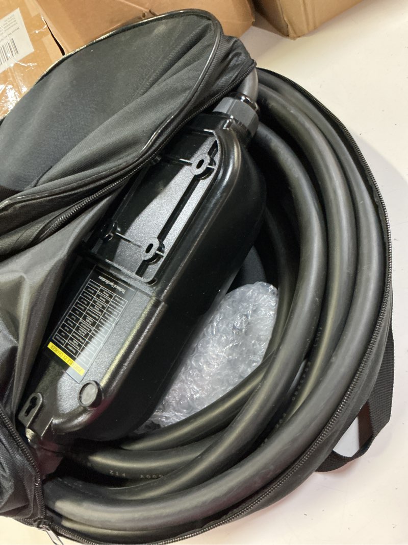 Condition photo showing Good Condition for subsun universal portable level 2 ev charger 50amp 240v electric car charger for all north american evs includes j1772, 33ft ev charging cable 50a 33ft black
