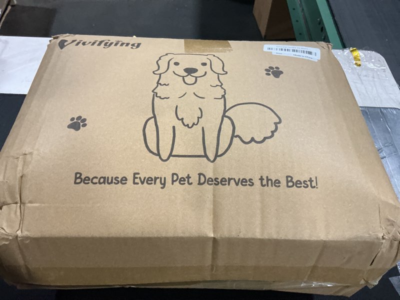 Condition photo showing New/Like New for Vivifying Dog Car Seat for Back Seat, Booster Travel Bed for Medium Large Dogs or 2 Small Dogs, 4" R