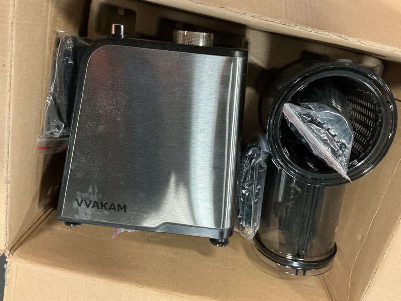 Condition photo showing Good Condition for VVAKAM Electric Cheese Grater,300W DC Motor Salad Maker,Electric Slicer Shredder with 5 Different Shapes of Blades,Electric Vegetable Cutter for Potato,Carrot,Black
