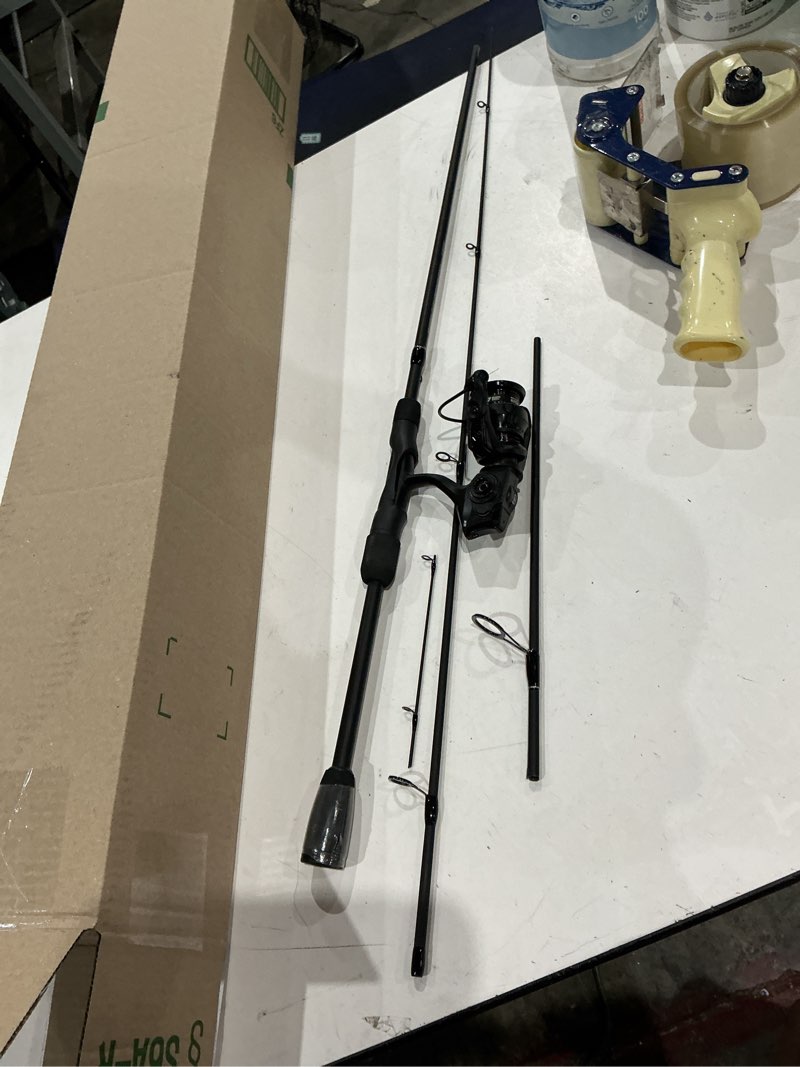 Condition photo showing As Is for abu garcia max sx spinning reel and fishing rod combo 4000 size reel - 7' - medium heavy - 2pc max sx (new model)