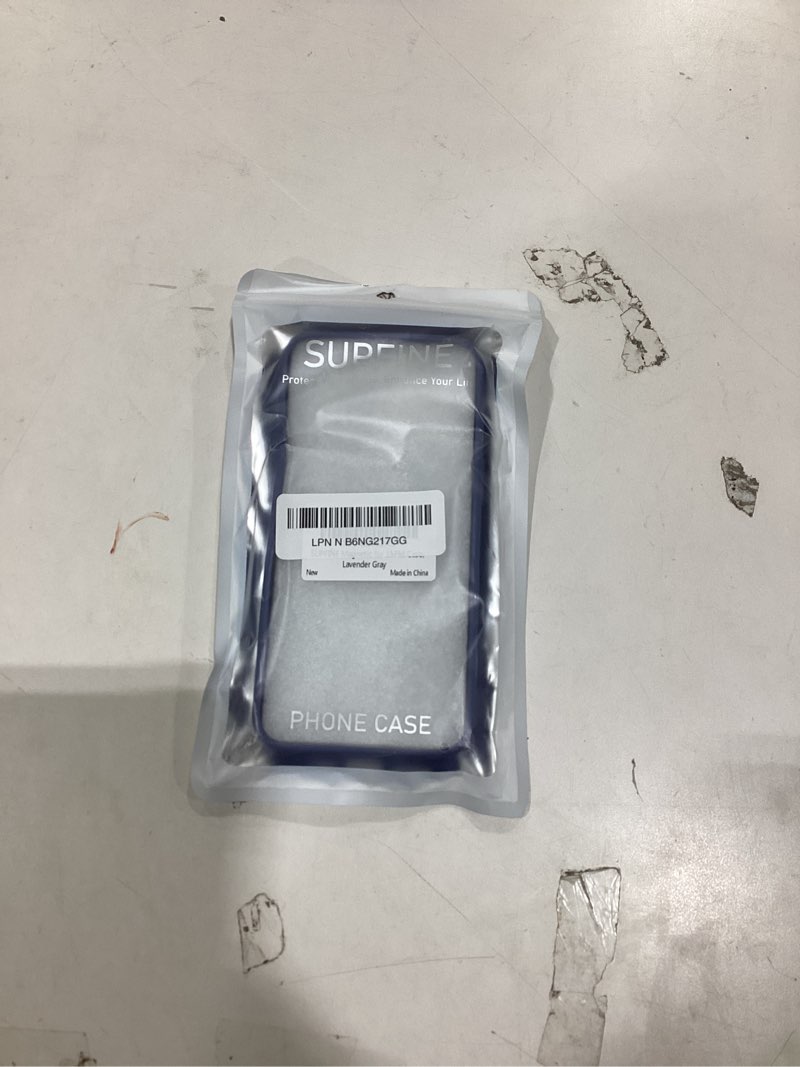 Condition photo showing New/Like New for SUPFINE Magnetic for iPhone 15 Pro Max Case (Compatible with MagSafe) (Military Grade Drop Protection) Slim Translucent Matte Shockproof with Anti-Fingerprint Phone Case, Lavender Gray Lavender Gray iPhone 15 Pro Max