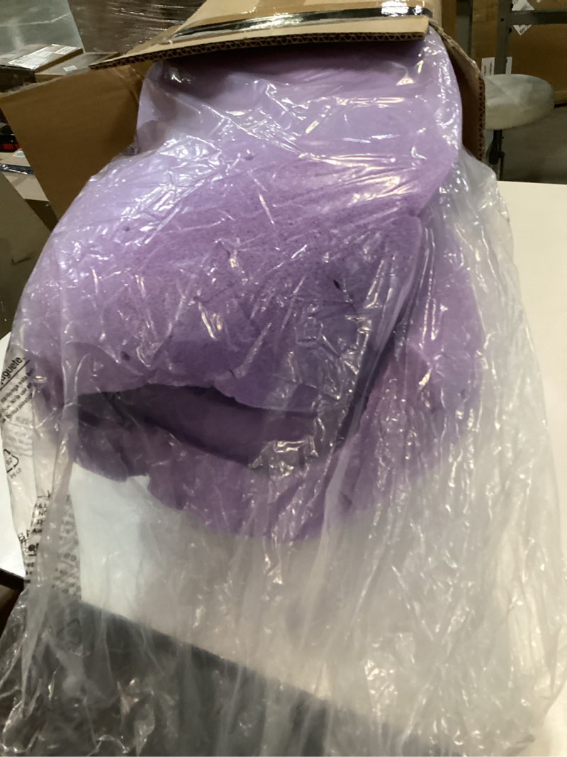 Condition photo showing As Is for Olee Sleep Tri-Folding Memory Foam Mattress Topper, 4 Inch Gel Folding Mattress for Camping, Foldable Guest Bed, Washable Cover, CertiPUR-US Certified, Soft, Blue, Single Size Classic Single Blue