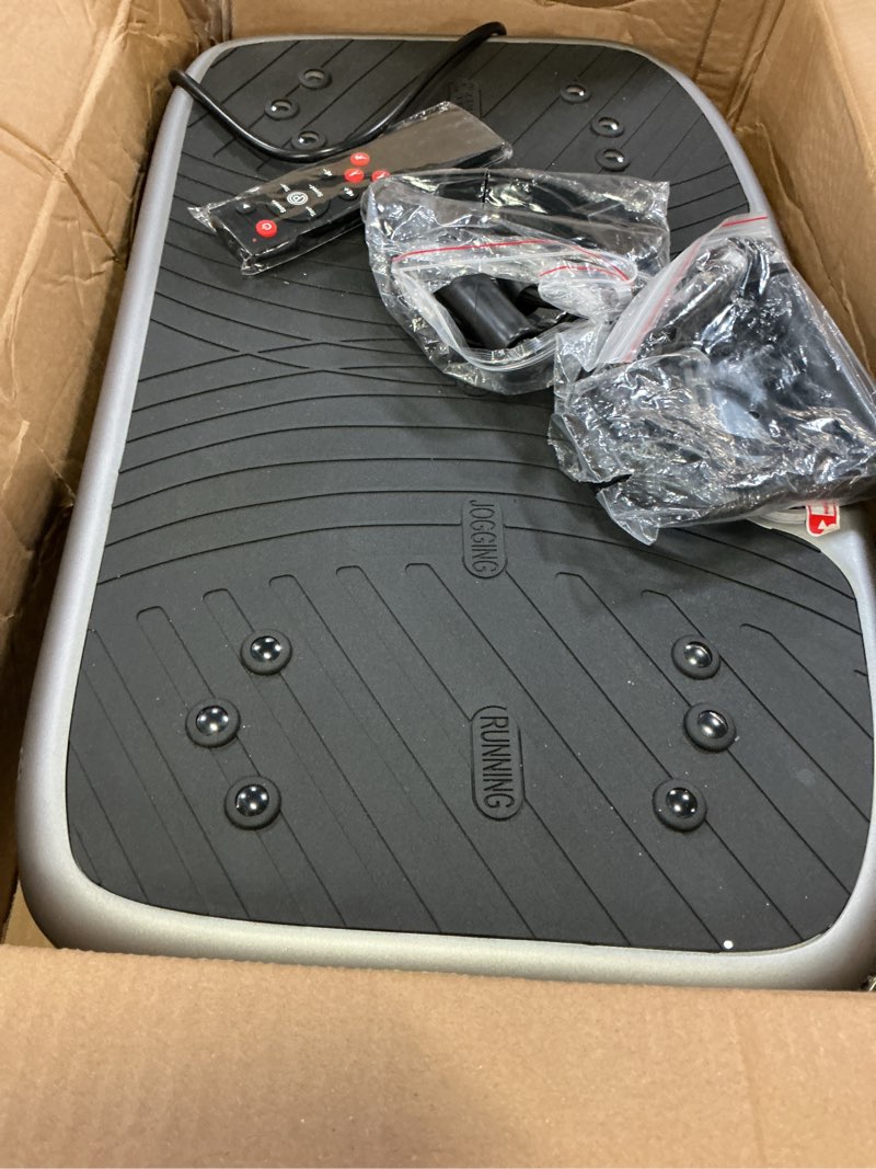 Condition photo showing Good Condition for gdcoo vibration plate exercise machine with app control, vibrating plates for lymphatic drainage, 1-200 speed levels whole body workout fitness vibration platform for women men(gray-app)
