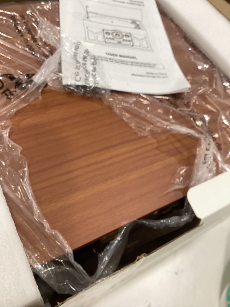 Condition photo showing Good Condition for 10-in-1 Record Player with Built-in Speakers Wireless Playback, CD & Cassette Player, USB Player, AM/FM Radio, 3 Speeds Turntable Vinyl Record Player Mahogany