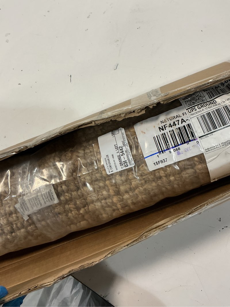 Condition photo showing Good Condition for safavieh natural fiber collection area ru, natural, handmade chunky textured jute 0.75-inch thick, ideal for high traffic areas in living room, bedroom (nf447a)