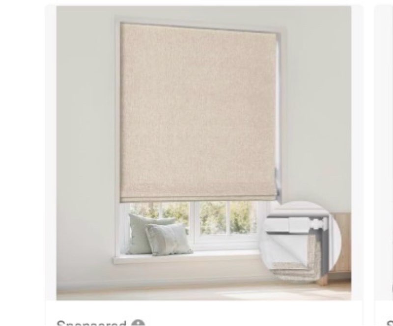 LazBlinds No Drill Roman Shades for Windows, Cordless Blackout Window Shades with UV Protection, Pol