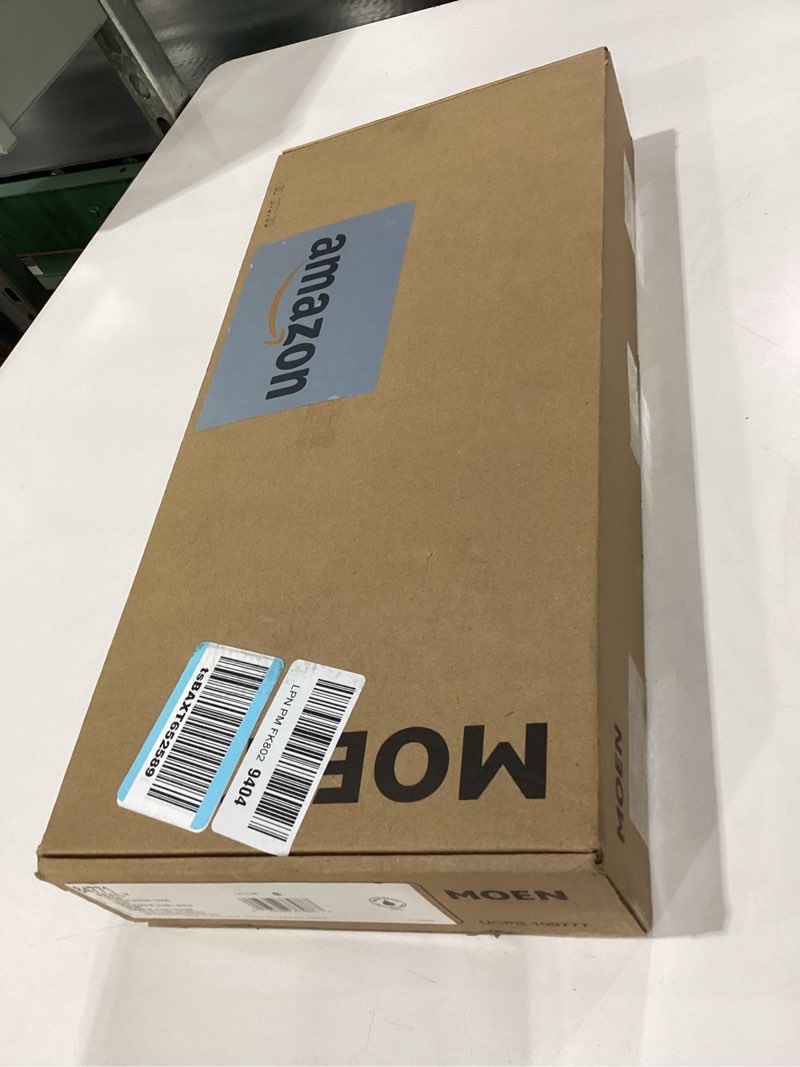 Condition photo showing New/Like New for Moen Revyl Chrome One-Handle Single Hole Modern Bathroom Sink Faucet with Optional Deckplate and Spring Loaded Drain Assembly, 84771