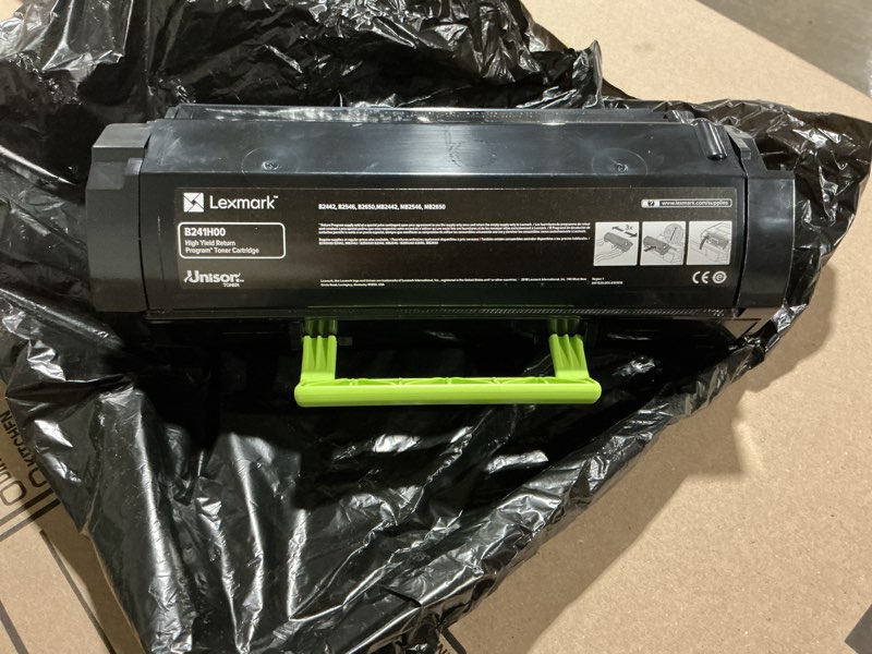 Condition photo showing As Is for lexmark b241h00 black high yield return program toner cartridge