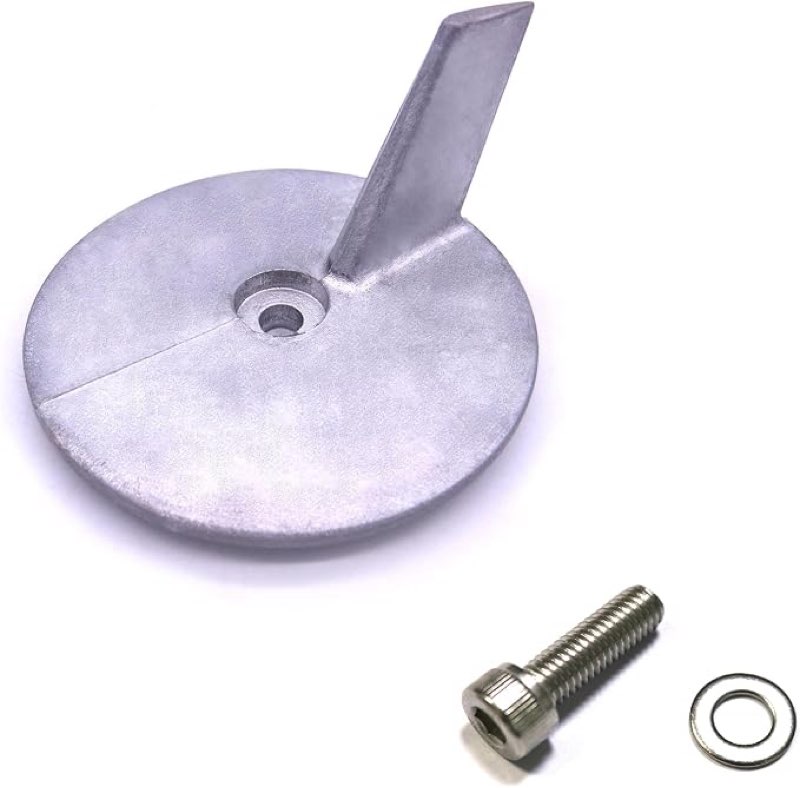 664-45371-01-00 trim tab zinc anode replacement for yamaha outboard 20-300hp & honda outboard 20?50h