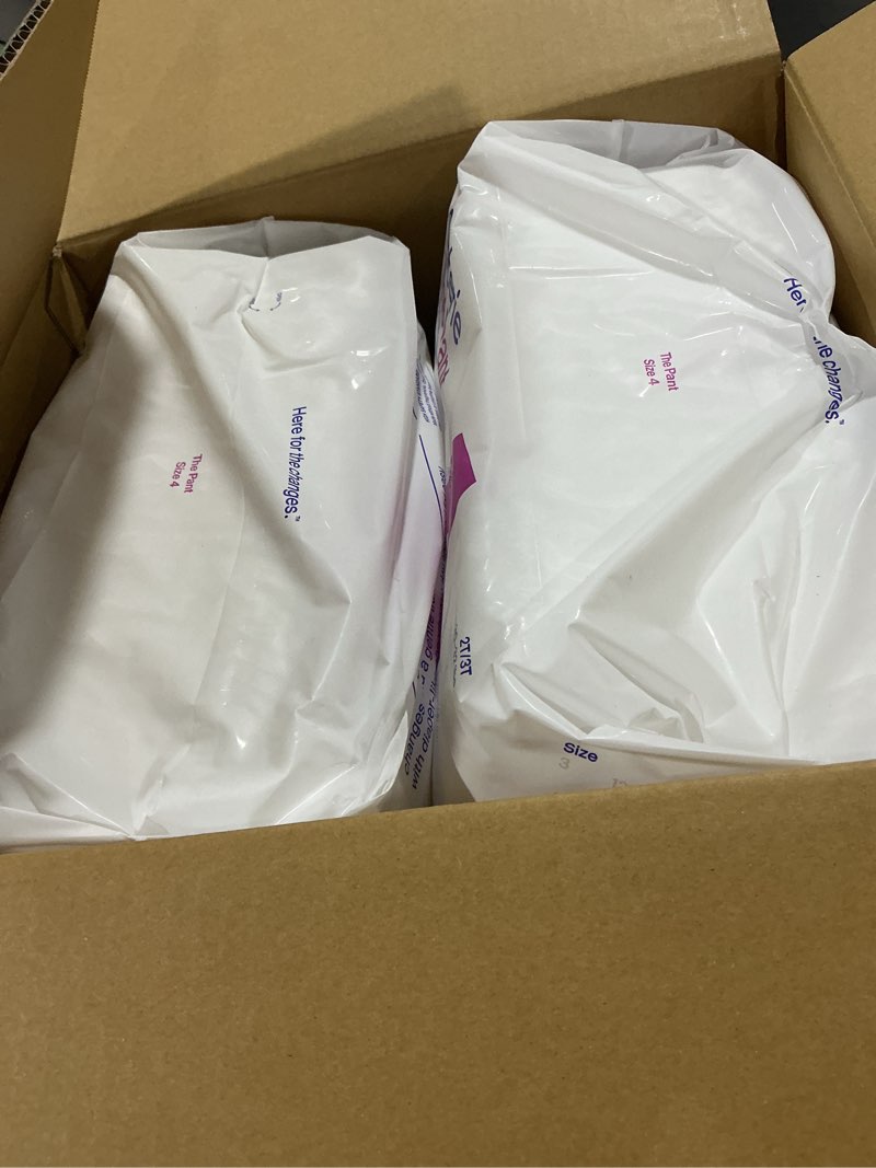 Condition photo showing New/Like New for Coterie The Pant, Size 4, Refastenable Training Pants for Sensitive Skin, Hypoallergenic, Super Absorbent Overnight Leak Protection, 2T/3T (20-32 lbs) 136 Count Size 4, 20-32 Pound (136 Count)