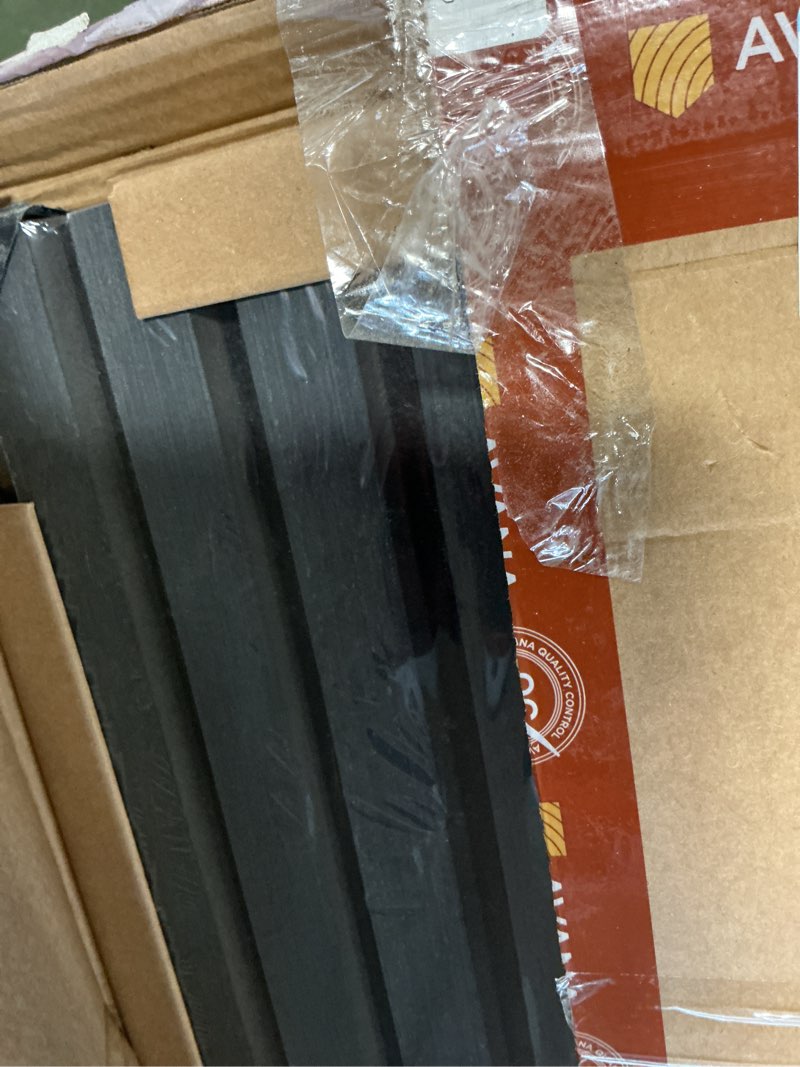 Condition photo showing New/Like New for Avana Modern Acoustic Wood Wall Panels – 94.4 X 12.6 Inch Black Oak Acoustic Panels 1 PC – Wall Panels For Interior Wall Decor For Homes, Offices, Studios – Sturdy And Durable Wood Panels For Wall 94X12 (1 PC) Black