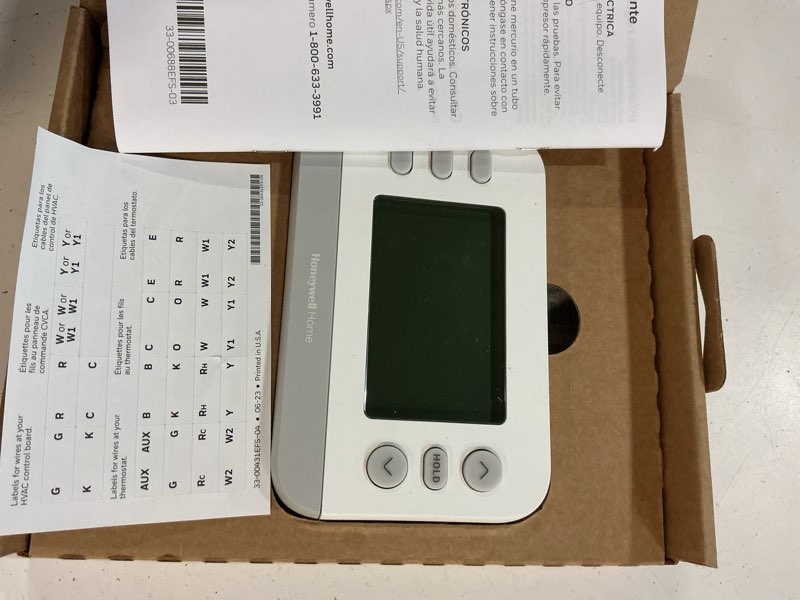 Condition photo showing Good Condition for honeywell home x2p flex schedule heating and cooling push button programmable thermostat