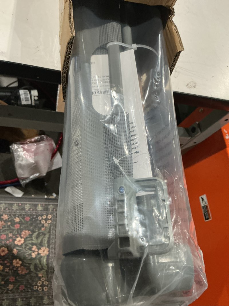 Condition photo showing Good Condition for miumoon 120 inch retractable baby gates 42 inch tall, retractable gate with reinforced strip design to prevent crawling through, 10 ft extra wide retractable dog gate for indoor/outdoor gray 42" tall x 120" wide