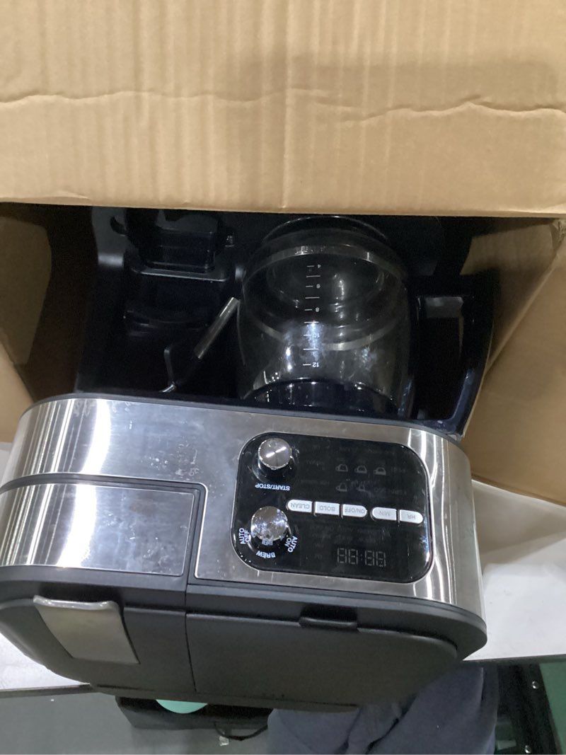 Condition photo showing As Is for Not tested ****Cuisinart Coffee Center Barista Bar 4-in-1 Coffee Maker, Single-Serve Pods Compatible, Coffeemaker, Three Brewing Sizes, SS-4N1NAS, Black Black 12-Cup