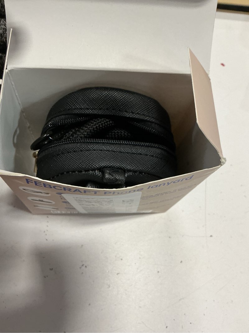 Condition photo showing Good Condition for Febcraft Cell Phone Lanyard Crossbody,Anti Theft Phone Strap,with Steel Wire & Lock,Clip and Go Strap for Phone with Wallet Crossbody,Travel Essentials,Commuting,Daily Convenience,Black