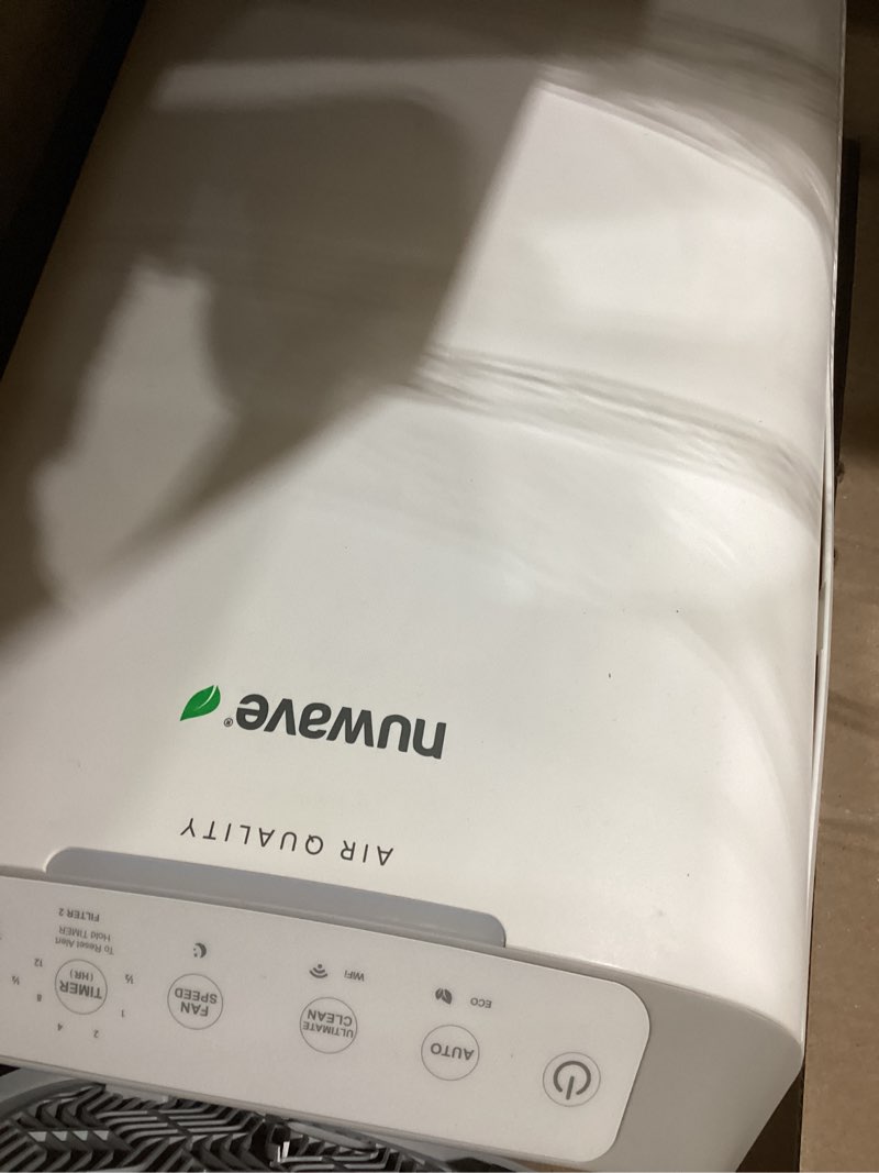 Condition photo showing As Is for Nuwave Oxypure Zero Air Purifier with Washable Reusable Filters for Large Room | Smart Air Cleaners 99.9% Removal 0.1 Micron Particles | Dual Odor Sensor, Sleep Mode, 6 Fan Speed & Timer, App Control