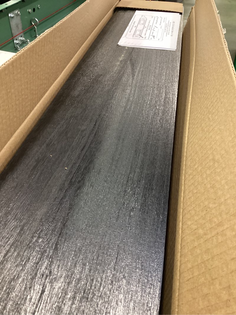 Condition photo showing New/Like New for Wood Floating Shelves for Wall Decor, Rustic Wall Shelves for Bedroom Bathroom Kitchen Living Room, Set of 4 Black 36 Inch 36inch Black