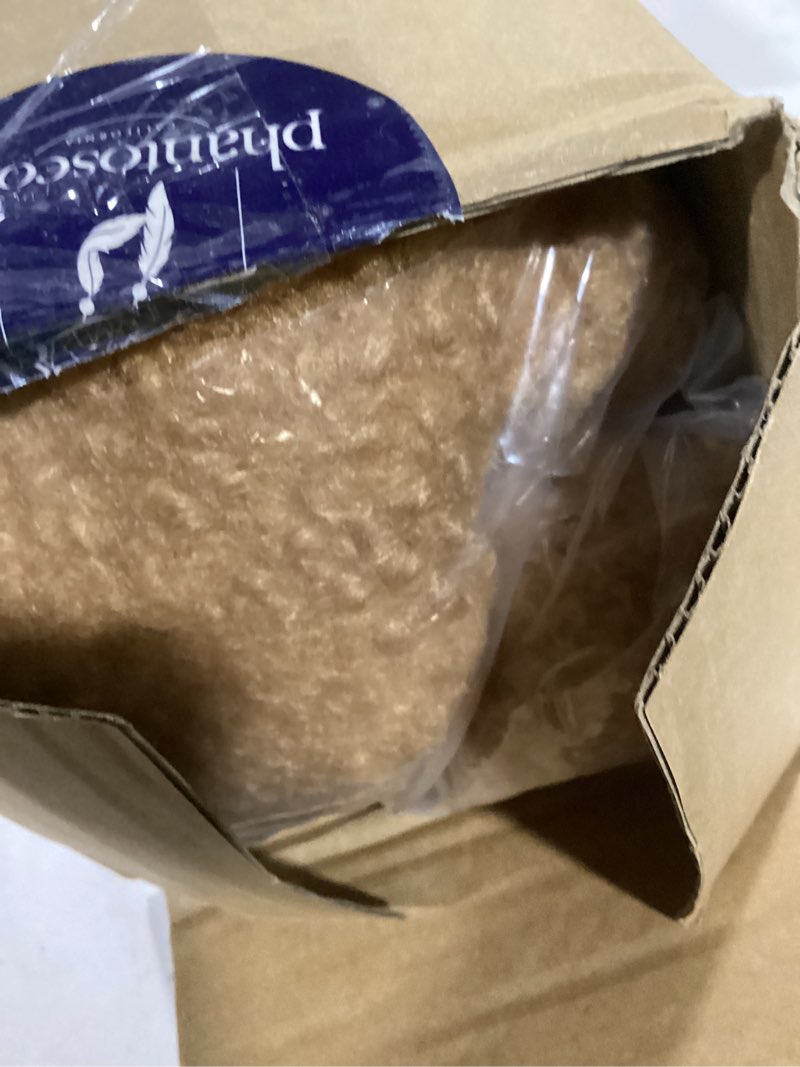 Condition photo showing Good Condition for phantoscope happy easter bunny shaped throw pillow, plush boucle jumping rabbit cushion sherpa easter decorative pillow for couch living room bed, beige, 14.5 x 21.5 inches 14.5'' x 21.5'' beige