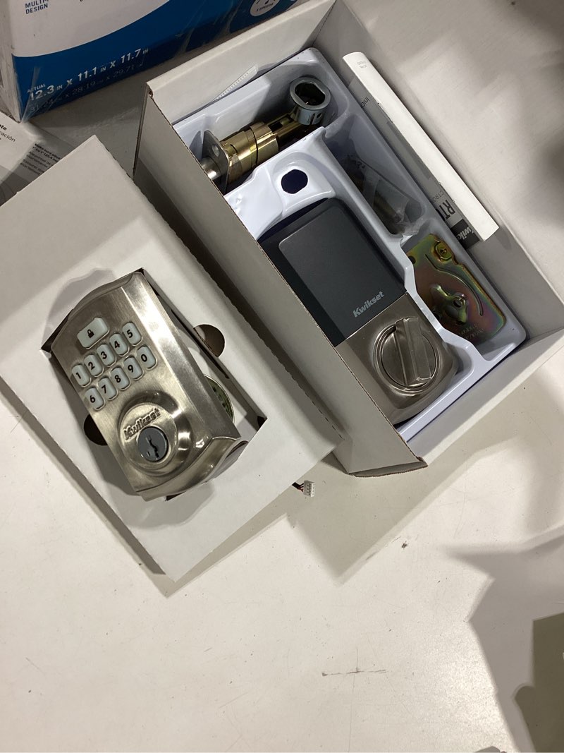 Condition photo showing Good Condition for kwikset smartcode satin nickel metal electronic deadbolt