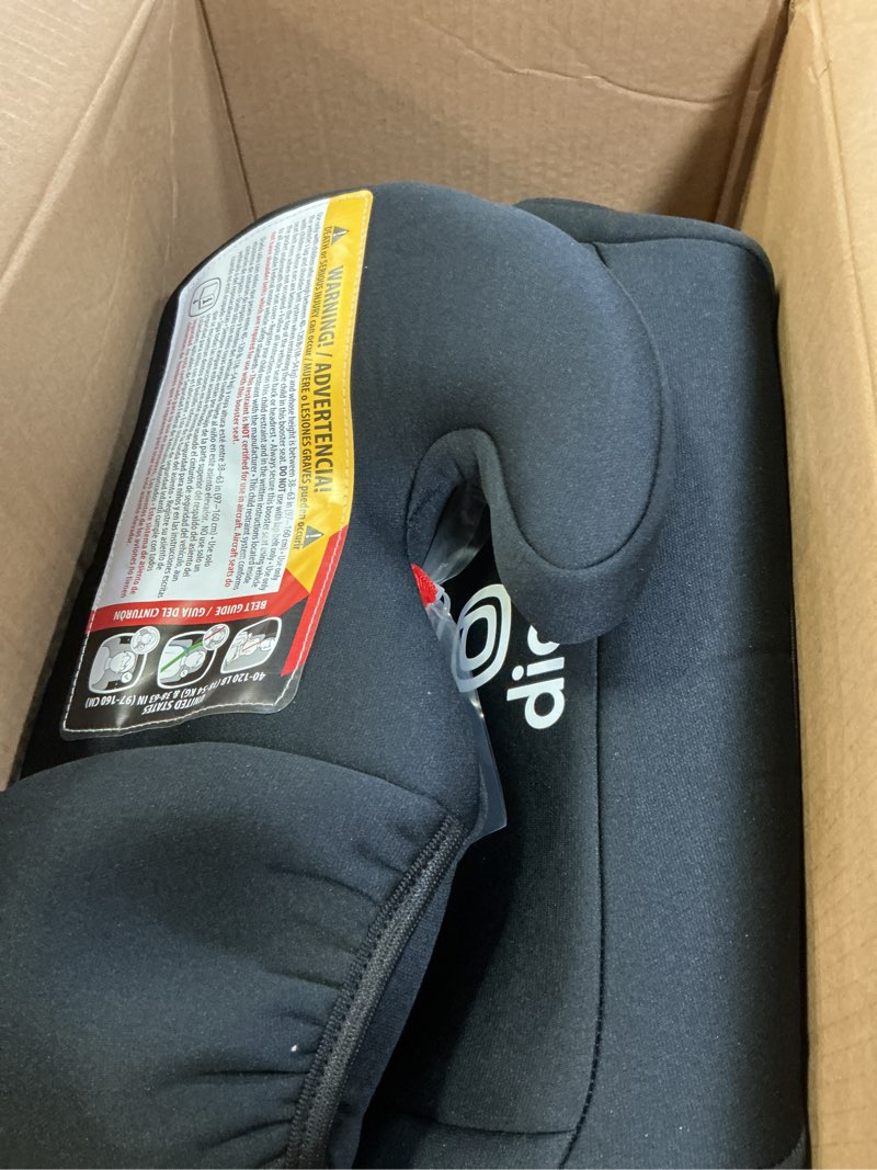Condition photo showing Good Condition for diono solana, no latch, pack of 2 backless booster car seats, lightweight, machine washable covers, cup holders, black 2-pack black